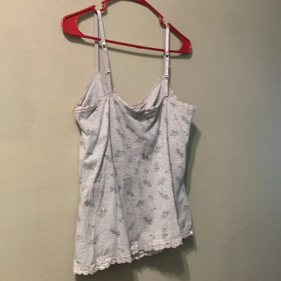 Women’s Gray with print and lace, camisole - Picture 3 of 7